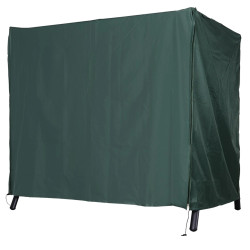 Capa para móveis de jardim capa protetora para baloiços de exterior com zíper 177x114x152cm verde