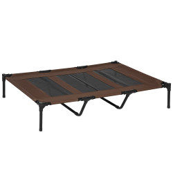 Cama para Animais de Estimação Cama Elevada para Cães Gatos com Tecido Transpirável para Dormir Relaxar Exterior Jardim Terraço