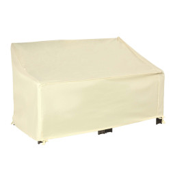 Capa Protetora para Banco 2 Lugares Capa Protetora de Móveis Impermeável Exterior Jardim Proteção contra Chuva e Sol 140x84x56/9