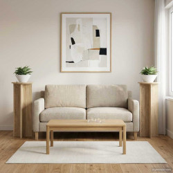 Suporte para plantas 2 unid. carvalho sonoma ø40 x 100 cm