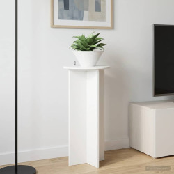 Suporte para plantas 2 unid. branco brilhante 40 x 40 x 80 cm