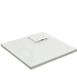 Toldo de Substituição 3x3m para Pérgolas Toldo de Substituição de Pérgolas de Jardim Creme