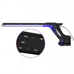 vidaXL Lâmpada de aquário LED com braçadeira 35-55 cm azul e branco - Imagen 1