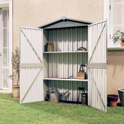 Abrigo de jardim 107,5x46x183 cm aço galvanizado cinzento - Imagen 1