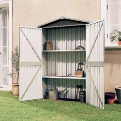 Abrigo de jardim 107,5x46x183 cm aço galvanizado antracite - Imagen 1