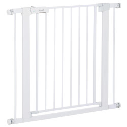 Barreira de Segurança para Cães Animais de Estimação 75-96cm para Escadas Portas e Corredores com Fechamento Automático Altura 7