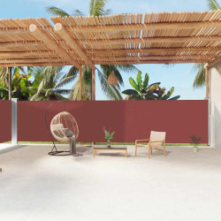 Toldo lateral retrátil 180x1200 cm castanho