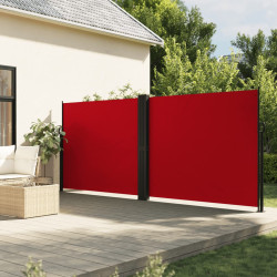 Toldo lateral retrátil 180x1000 cm vermelho