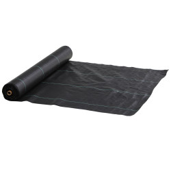 Rolo de malha anti-ervas 2x100 m malha geotêxtil 60 g/m² para controlo de ervas daninhas de jardim malha anti-ervas pret