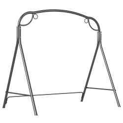 Suporte para baloiço de metal estrutura de baloiço resistente com pés em forma de a carga 220 kg 172x126x170 cm bronze