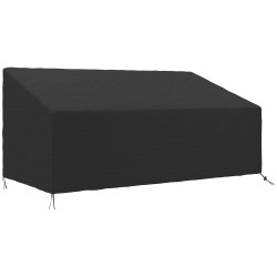 Capa protetora para móveis de jardim 218x111x63-101 cm cobertura de móveis de tecido oxford 600d impermeável para sofás bancos