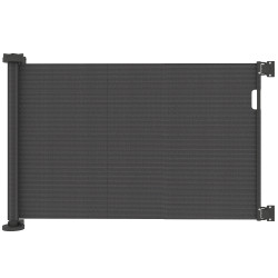 Barreira de segurança para cães retrátil 0-136 cm para cães pequenos com botão de fecho preto