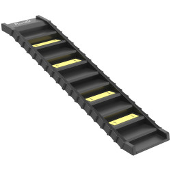 Rampa para cães dobrável 154 cm rampa para cães para carro e cama com 10 degraus antideslizantes suporta até 68 kg preto