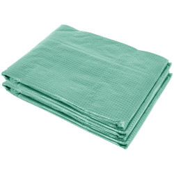 Cobertura de estufa com 6 janelas e porta para jardim anti-UV PE 300x200x200 cm verde