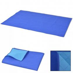 vidaXL Toalha de piquenique azul e azul claro 150x200 cm - Imagen 1